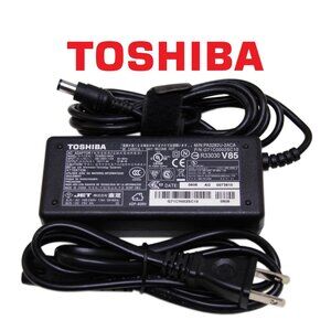 Toshiba AC/DC Adapter Model: PA3714U-1ACA Black Charger